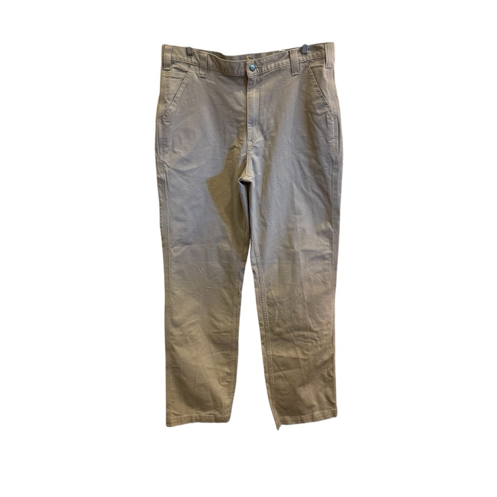 Carhartt Men’s Tan Relaxed Rugged Flex Utility Cotton Blend Work Pant sz 38x34